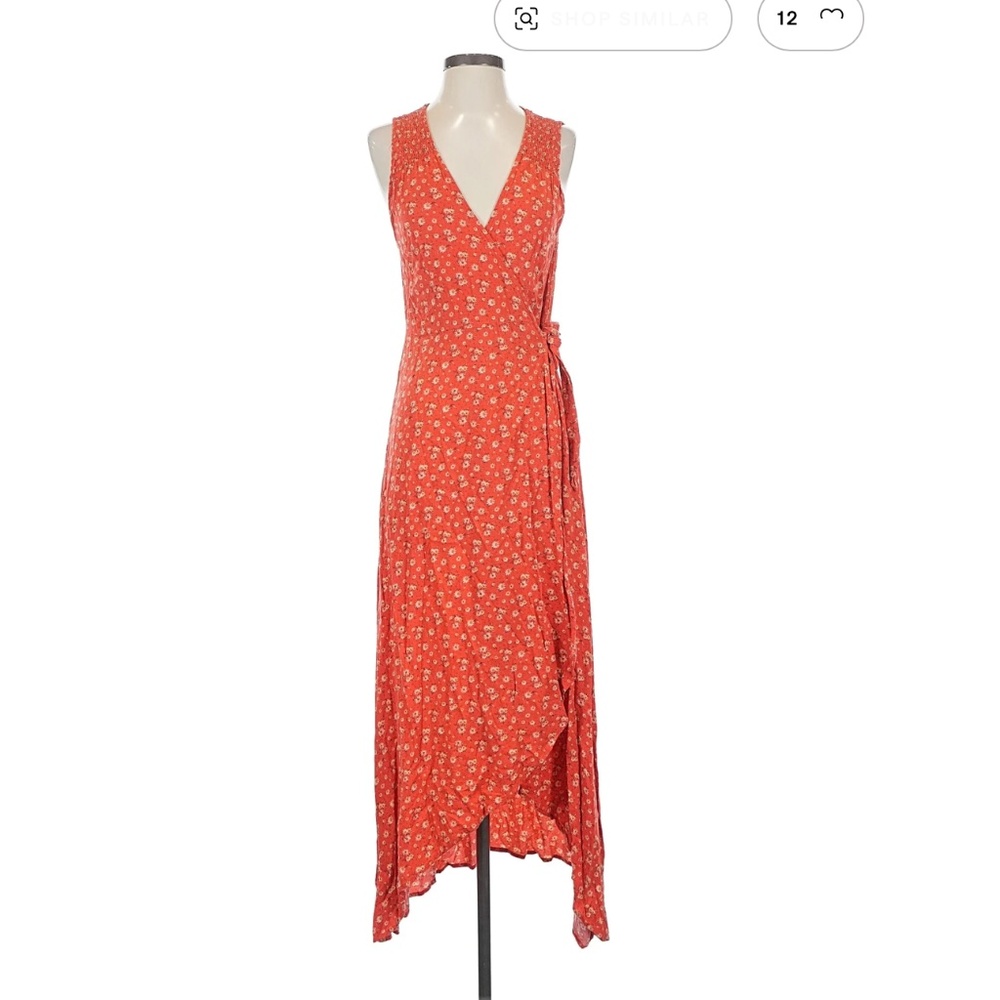 Universal Thread Sleeveless Ditsy Print Wrap Dress